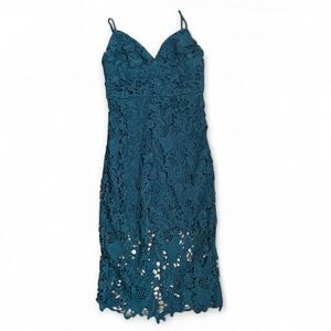 Lush-clothing Women's Blue and Green Dress
